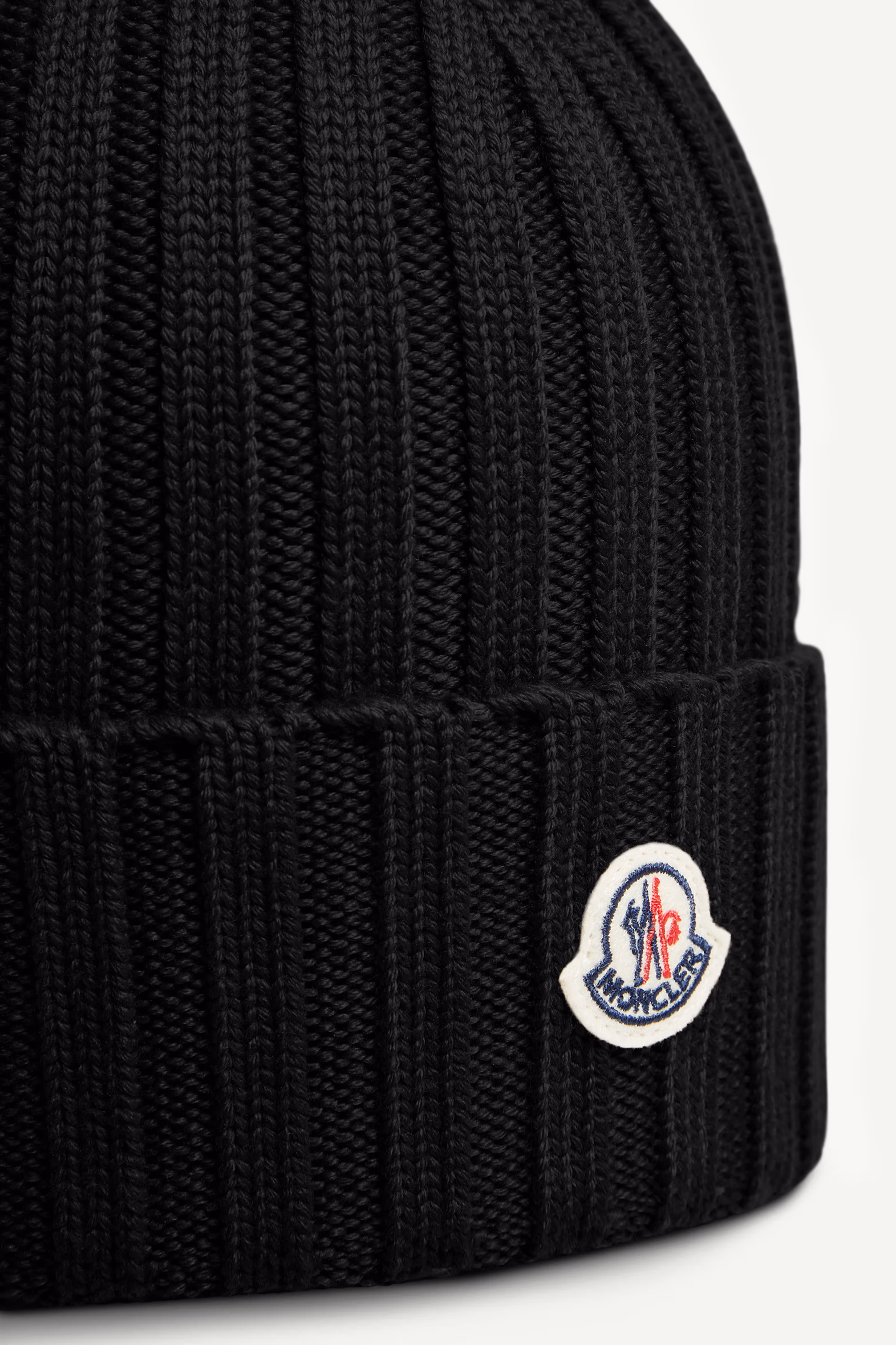 Wool Beanie Women Black Moncler 3